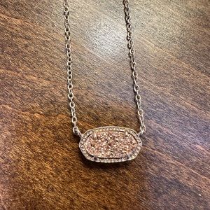 Kendra Scott Rosegold Druzy Elisa Necklace